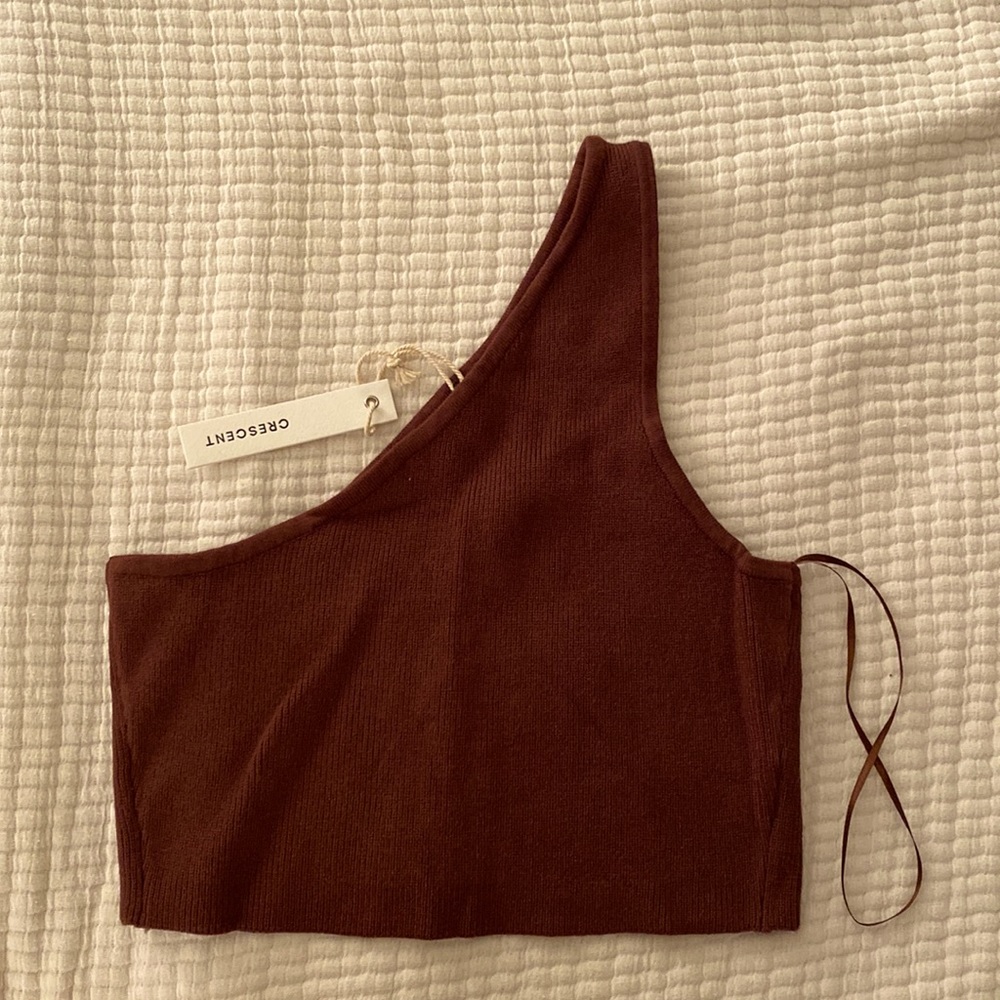 One Shoulder Crop Top